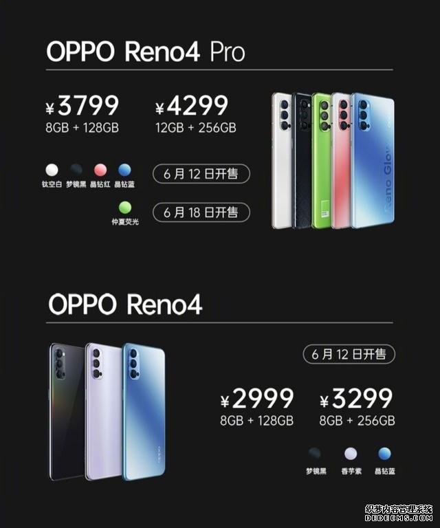 快速看完OPPO Reno4系列發(fā)布！2999元起售，定價相當(dāng)收斂